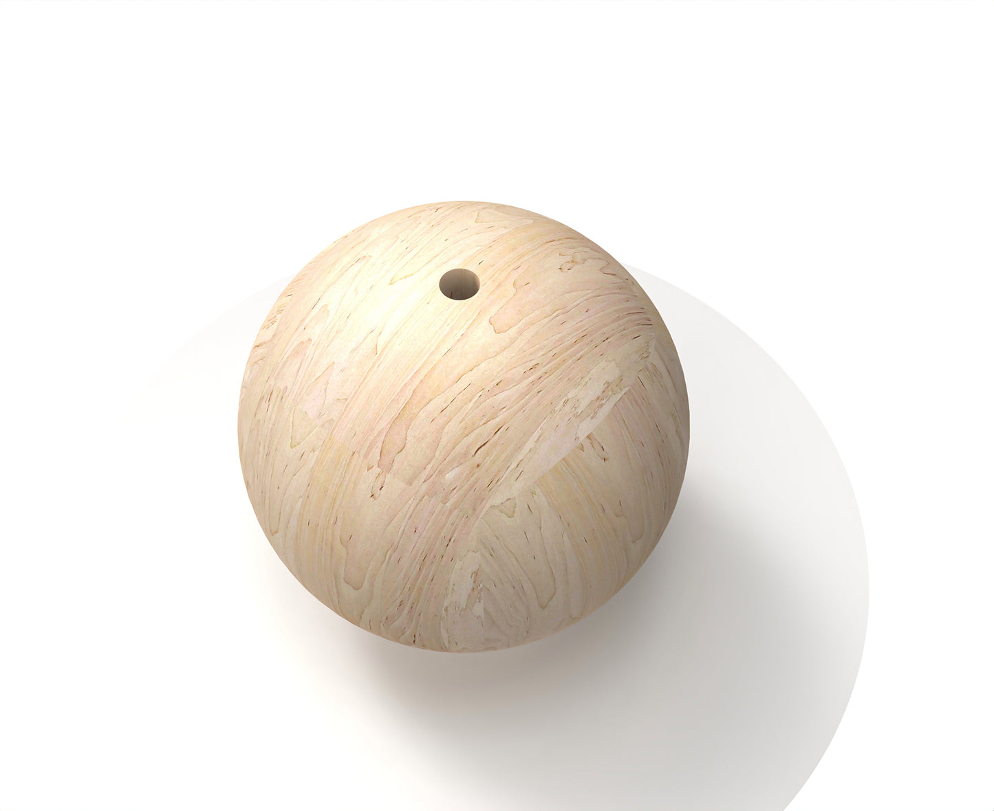 Wooden Alder Ball 100mm with Hole