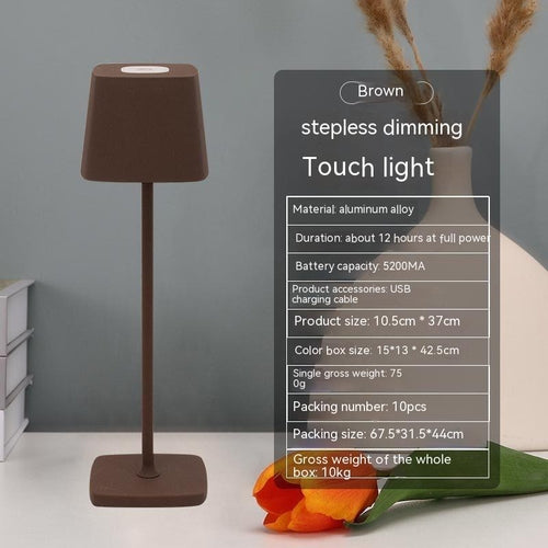 USB Rechargeable Desk Lamp Bedroom Touch Led Atmosphere Small Night