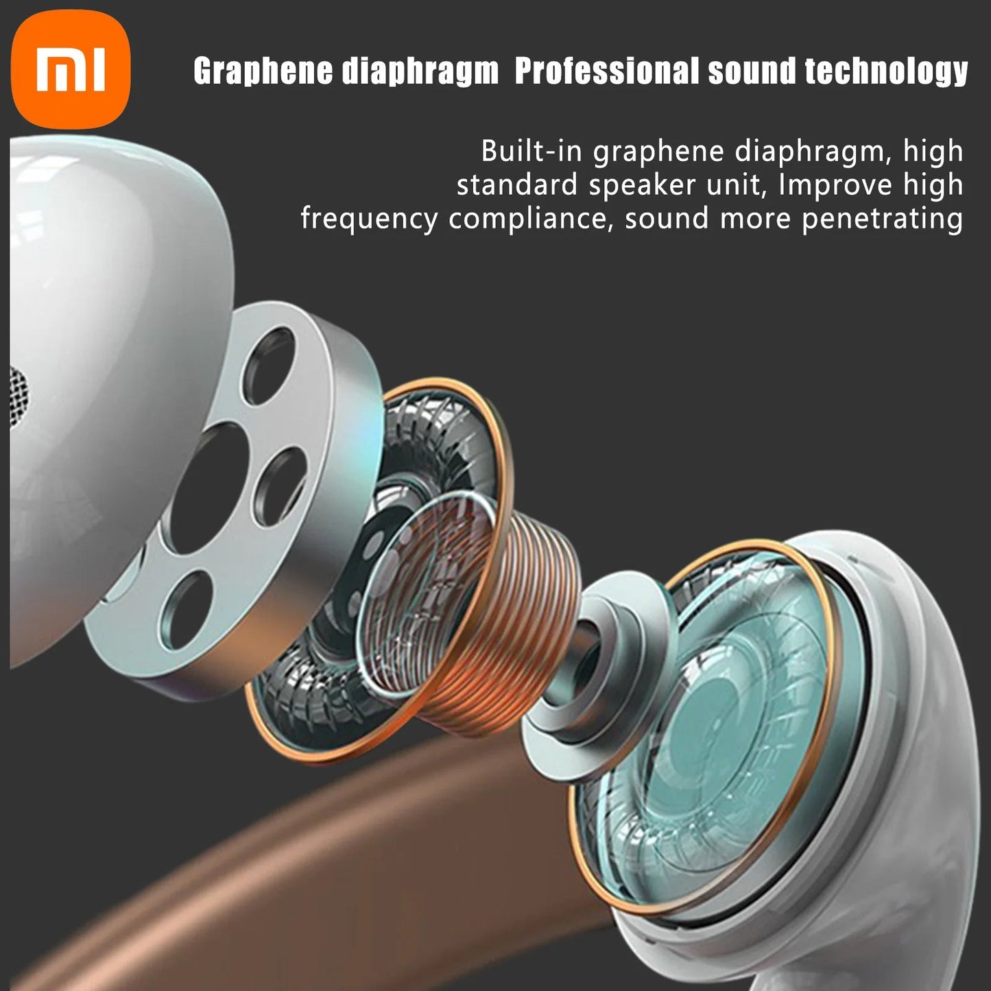 XIAOMI AP05 True Wireless Earphone Buds5 HIFI Stereo Sound