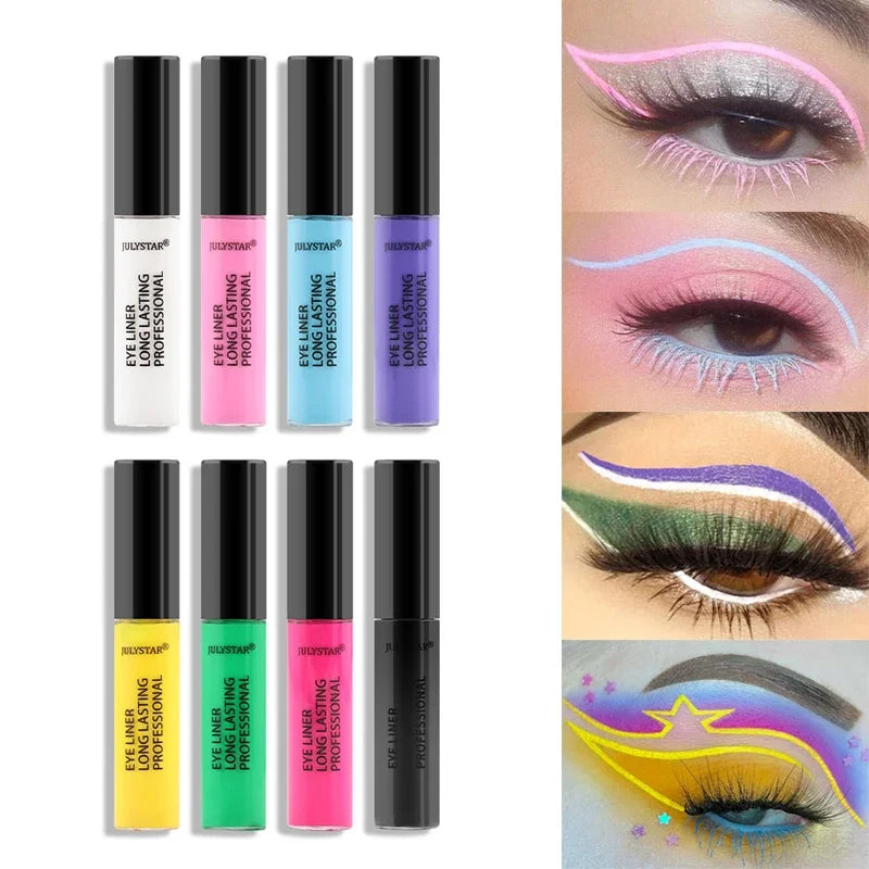 8 Color Eyeliner Liquid Pencil Waterproof Easy To Wear Make Up Matte