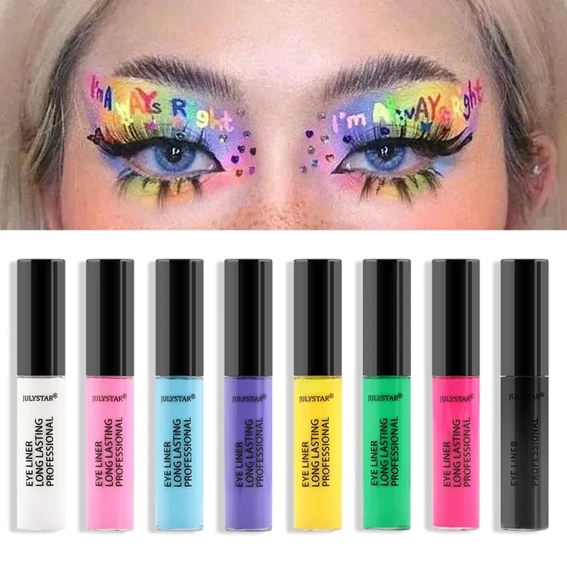 8 Color Eyeliner Liquid Pencil Waterproof Easy To Wear Make Up Matte