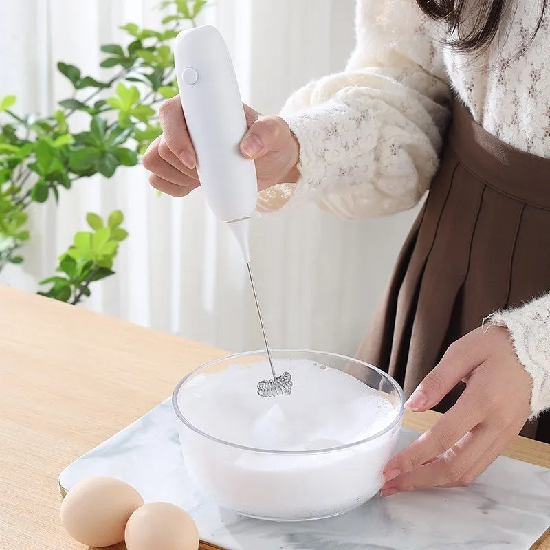 1PC Battery Model Handheld Egg Beater Froth Mixer Kitchen Automatic