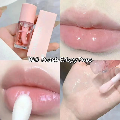 Water Light Lip Gloss Moisturizer Transparent Jelly Mirror Fruit