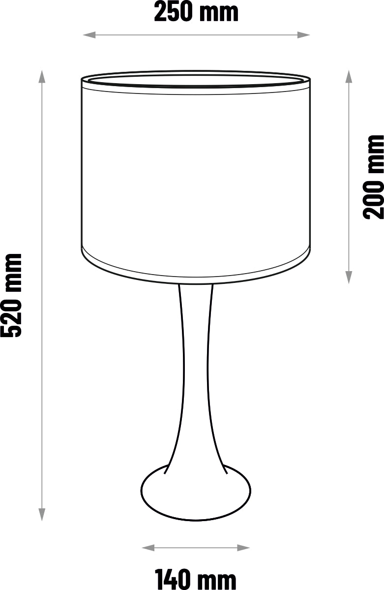 Table lamp BEAVIS - white