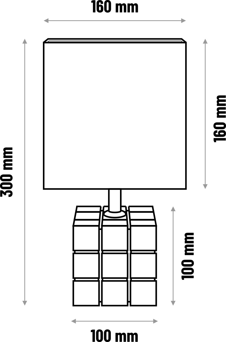 Table lamp Rubi black