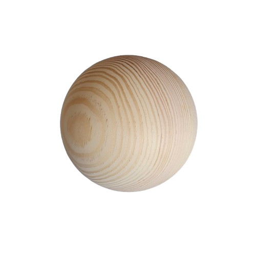Wooden ball made of pine, diameter 100 mm