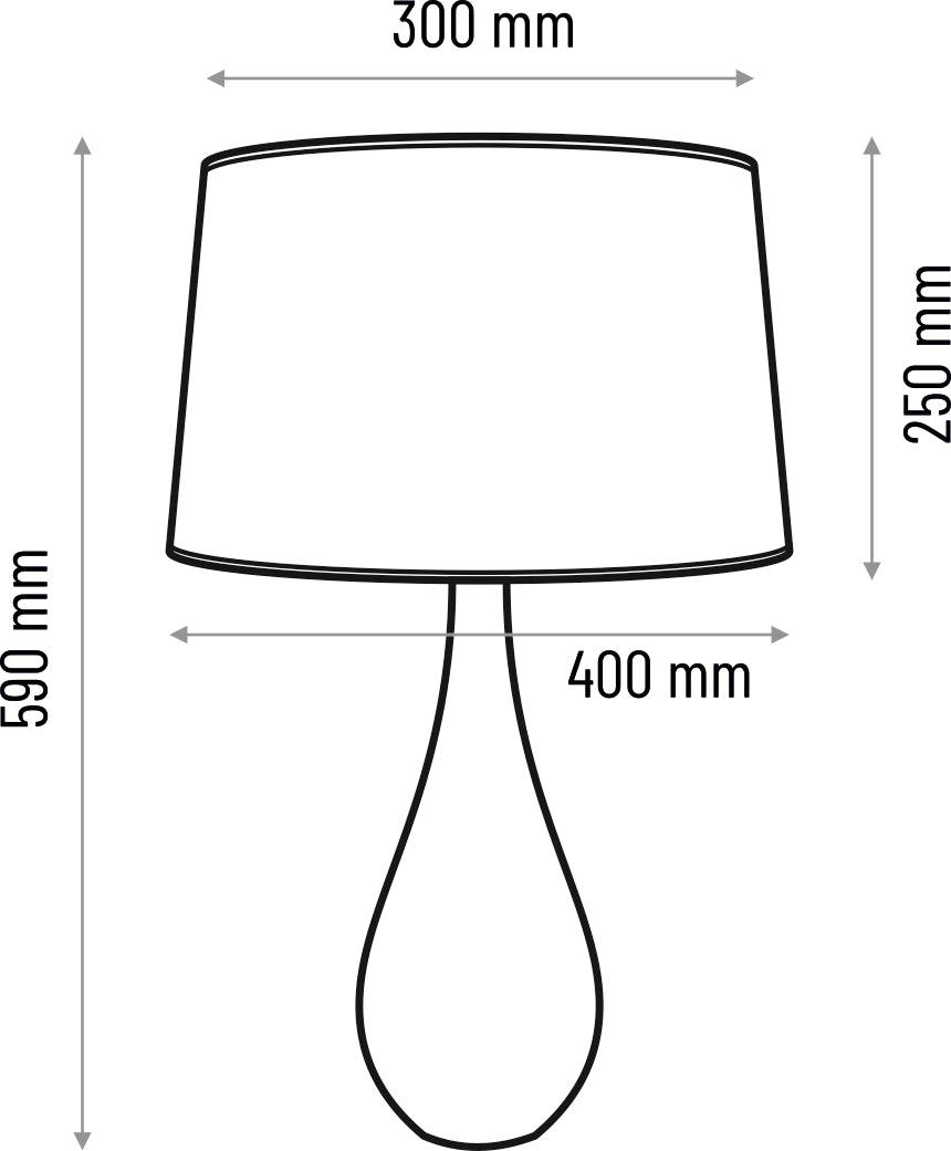 Table lamp Vase - black