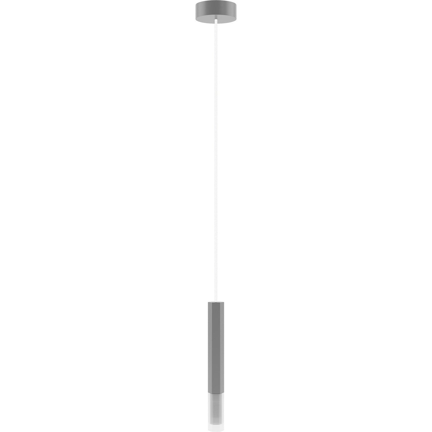Hanging lamp Madera2 Hexa 1 piece tin grey