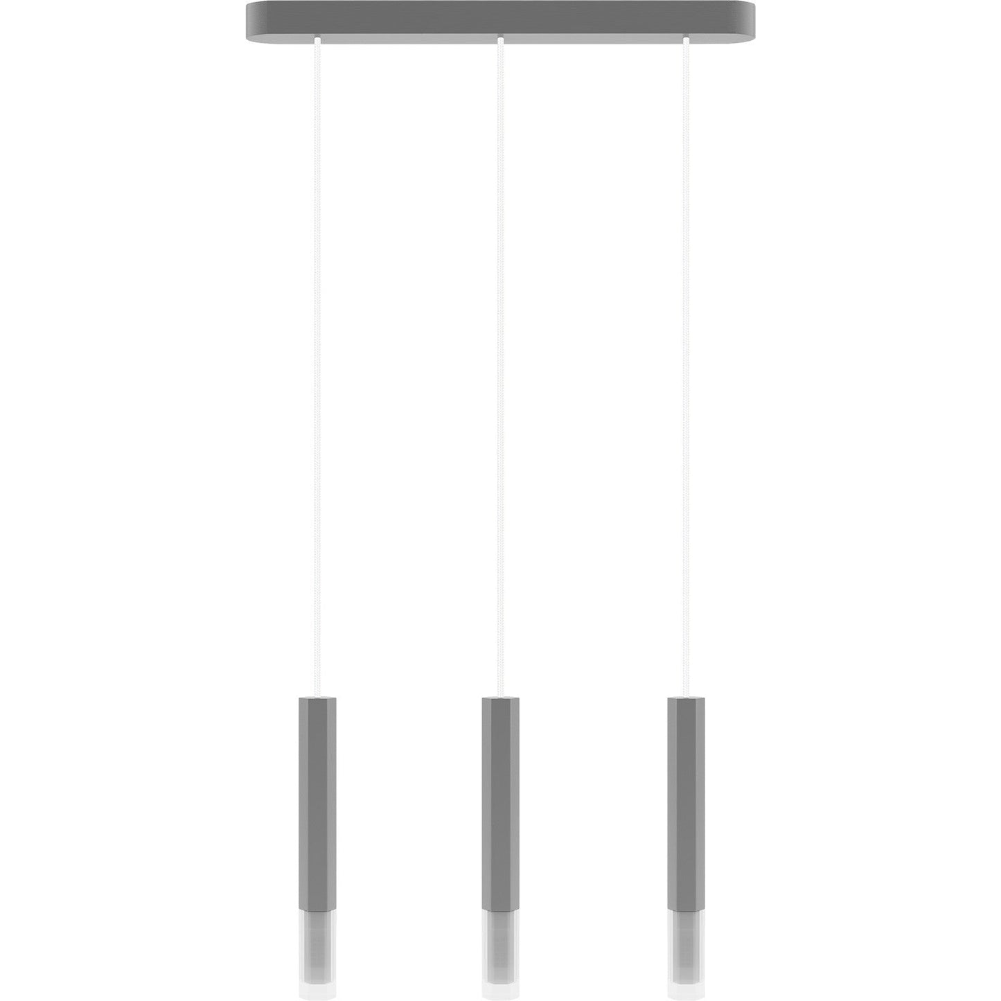 Hanging lamp Madera2 Hexa 3l grey lamp