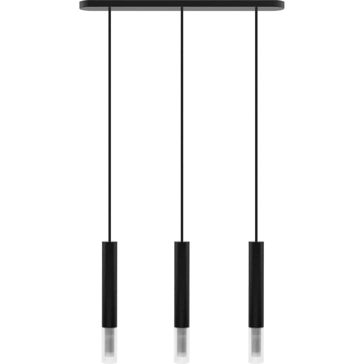 Hanging lamp Madera2 tin 3 fl black
