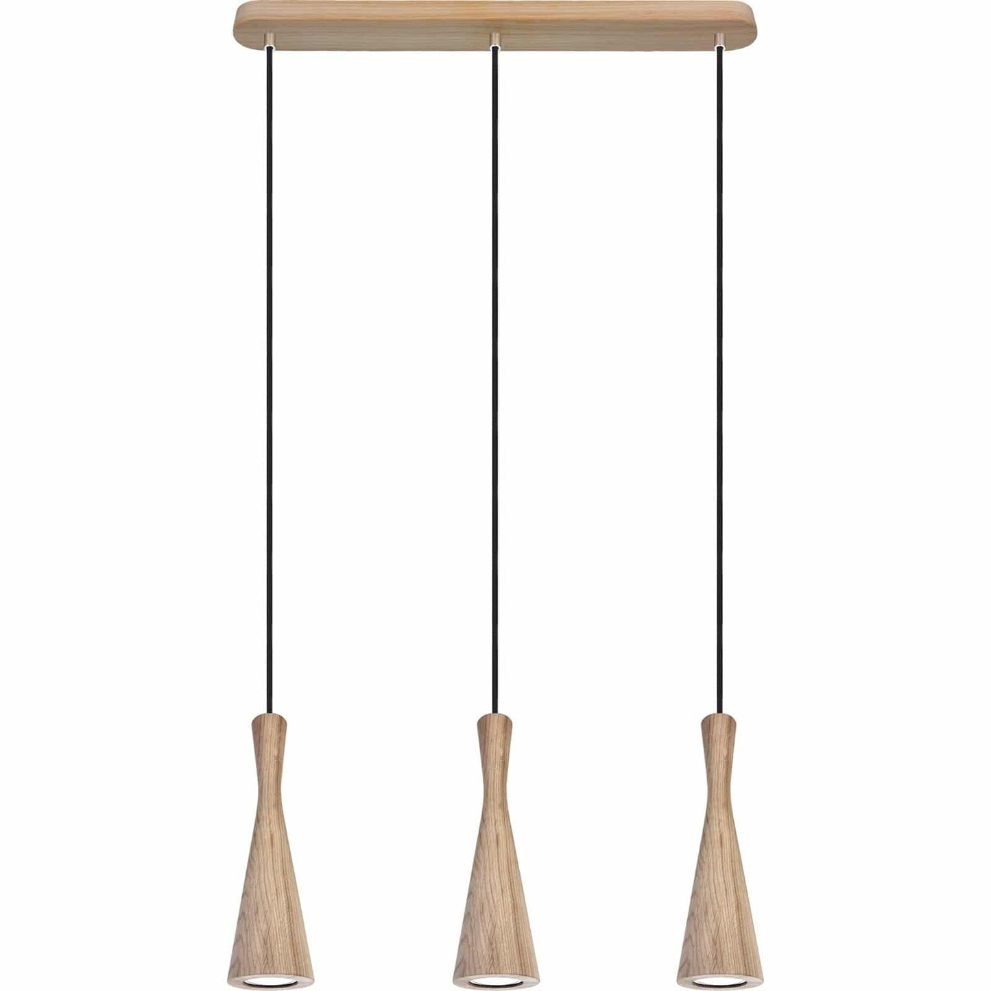Hanging lamp oak Vegas 3p