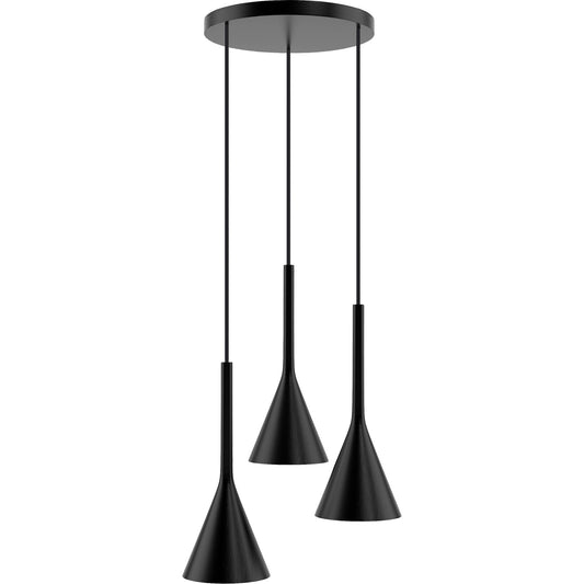 Zen hangs plafono 3 fl black